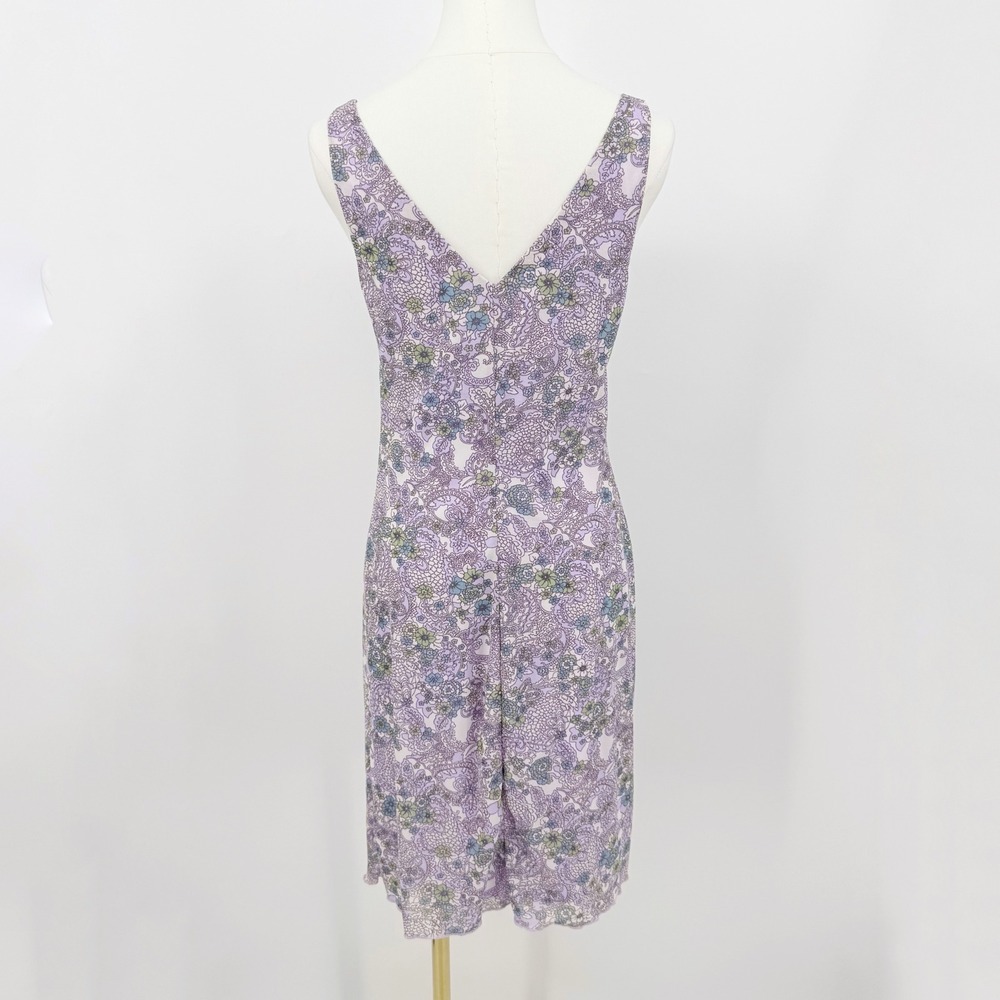 Xhilaration Floral Midi Dress Cottagecore Y2K Empire Waist Sleeveless M Fairy - Picture 2 of 6